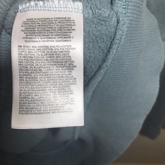 The North Face Full Zip Hoodie Mens M Blue Drawstring kangaroo pocket sw… - Picture 5 of 12